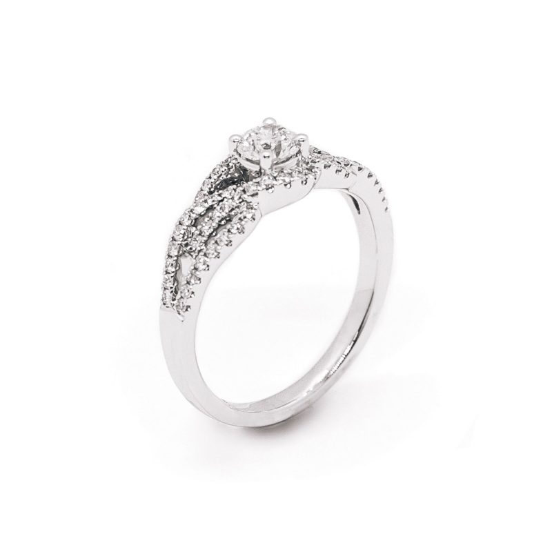 Eline Diamantring - 18KT H/SI 0,40 CT / 64STK 0,33 CT